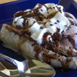 Baked Peanut Butter Banana Split (Light)