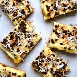 Chocolate Chip-Coconut Cheesecake Bars