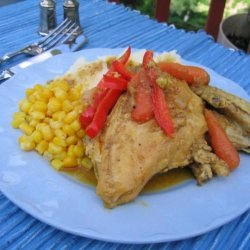 Slow Cooked Honey Curry Chicken