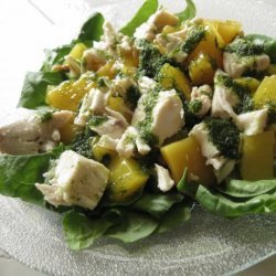 Chicken Salad With Nectarines in Mint Vinaigrette