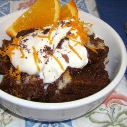 Chocolate Orange Soufflé Bread Pudding