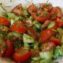 Simple Tomato Herb Salad