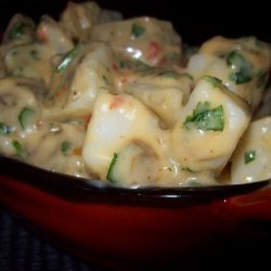 Warm Potato Salad With Sweet Chili Sour Cream