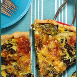 Kale and Onion Quiche