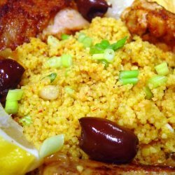 Saffron Scallion Couscous