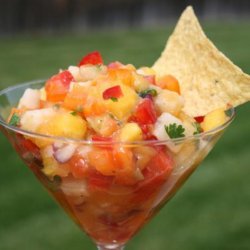 Tropical Treasure Mango Salsa by Ali Baba's Babes