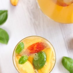 Peach-Basil White Sangria