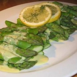 Asparagus in Tarragon Hollandaise Sauce Good and Fancy!