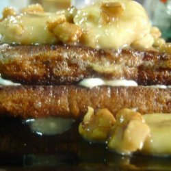 Banana Walnut Stuffed French Toast