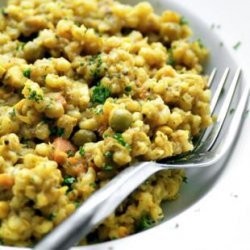 Barley and Red Lentil Pilaf