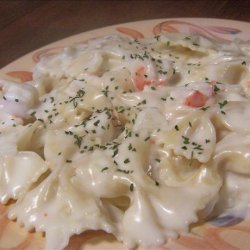 White Sauce Crab Pasta