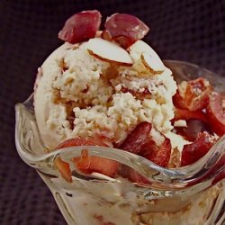 Light Cherry Amaretto Cheesecake Ice Cream