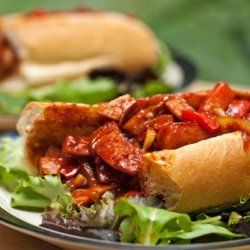Neely's Smoked Sausage and Pepper Sandwiches