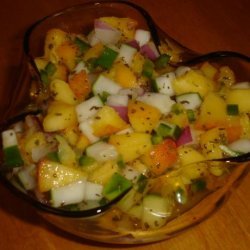 Peach and Cucumber Salsa