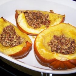 Acorn Squash With Spiced Brazil Nut Filling