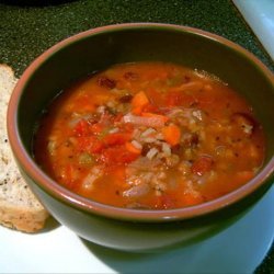 Rice and Lentil Soup or Stew