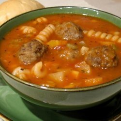 Minestrone Meatball Soup