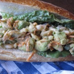 Shrimp Avocado Hoagies