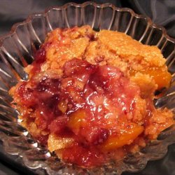 Thanksgiving Cranberry Peach Cobbler