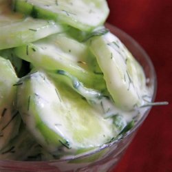 Cucumber Salad With Dill Sour Cream