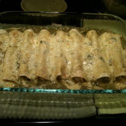 Spicy Chicken Enchiladas Verde