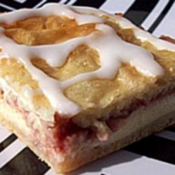 Raspberry Crescent Squares