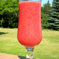 Fresh Strawberry Bellini  Mocktail