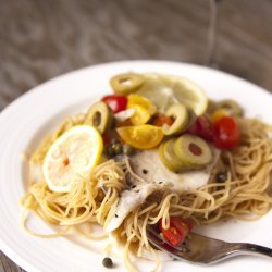 Baked Tilapia With Tomatoes & Olives