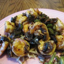 Stir-Fried Shrimp With Ginger and Mushrooms