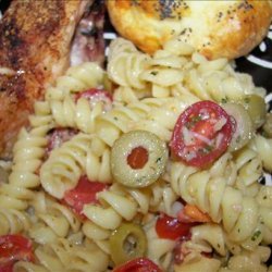 Tomato, Olive & Parmesan Pasta