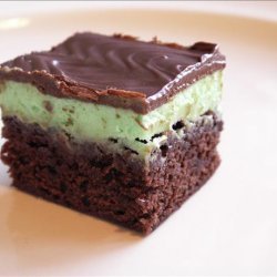 Creme De Menthe Brownie Squares