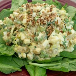 Curried Egg Salad on Greens