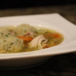 Martha's Chicken Soup With Parsley Dumplings