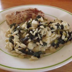 Spinach Feta Orzo