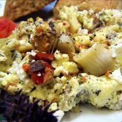 Smoked Salmon Scramble With Feta