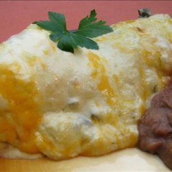 Chicken Enchiladas in Creamy White Sauce