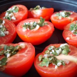 Grilled Gremolada Tomatoes