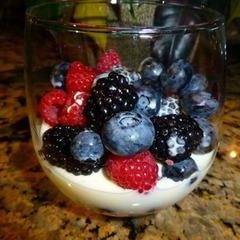 Summer Berries With Lemon Creme Fraiche