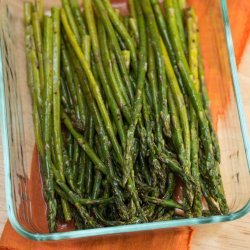 Baked Asparagus With Balsamic Butter Sauce