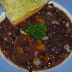 Vegan Black Bean Soup With Cilantro