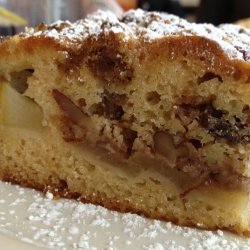 Walnut-Pear Sour Cream Cake