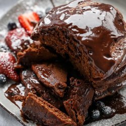 Double Chocolate Brownie Pancakes