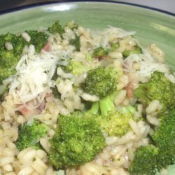 Asparagus and Parsley Pesto Risotto Bake