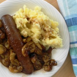 Roasted Sausages and Grapes