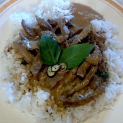 Panang Beef With Fragrant Thai Basil