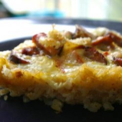 Cajun Quiche in a Rice Crust