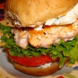 Everything Salmon Burgers(Rachael Ray)