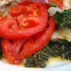 Swiss Chard With Tomato and Bacon