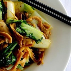 Stir Fried Bok Choy and Mushrooms