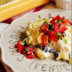 Green Chilie Chicken Enchiladas